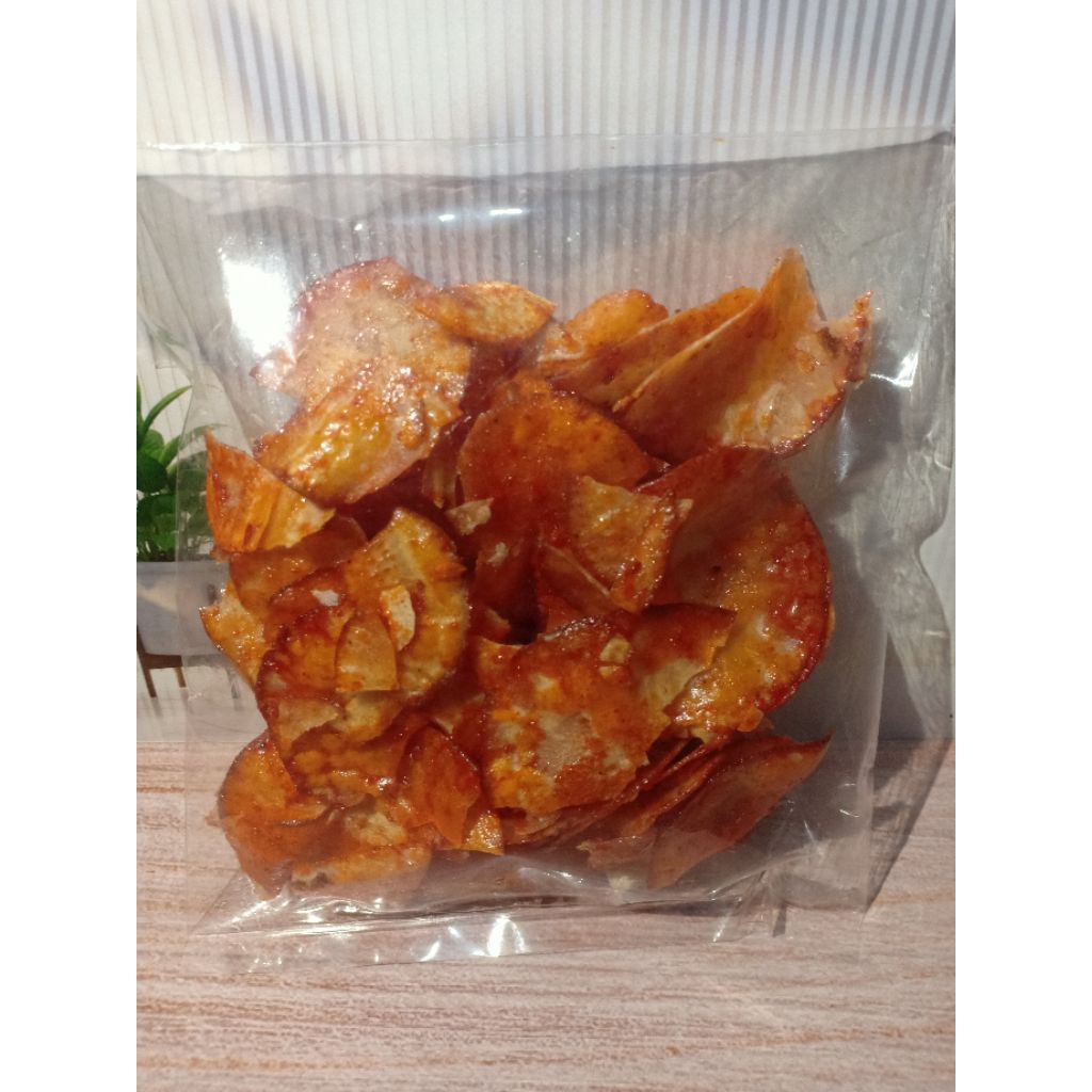 Snack Keripik Singkong Pedas Manis GOCENGAN / Keripik Singkong Pedas Manis