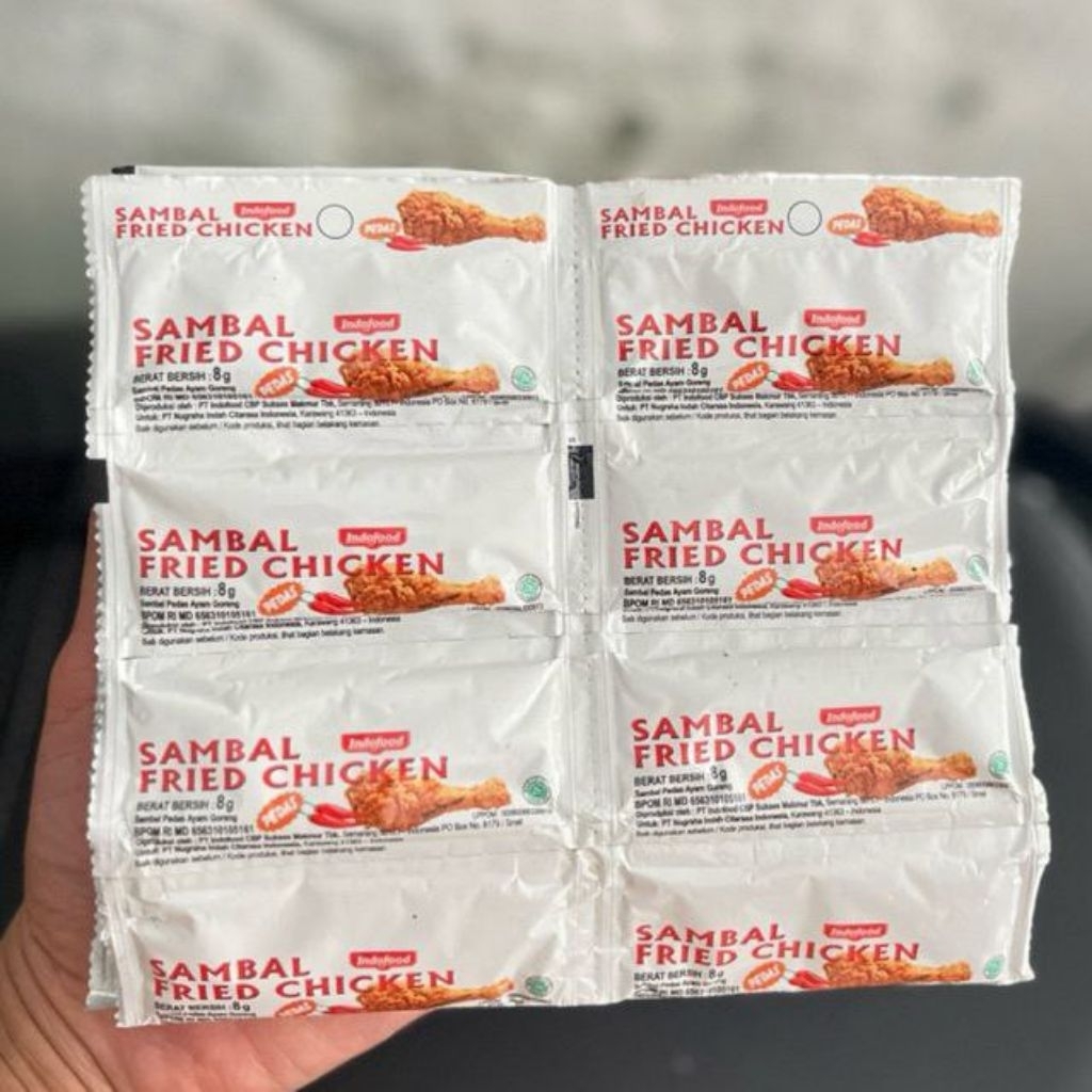 48 Sachet - 2 Renceng Indofood Sambal Fried Chicken Sambal Saos Saus Pedas Ayam Goreng