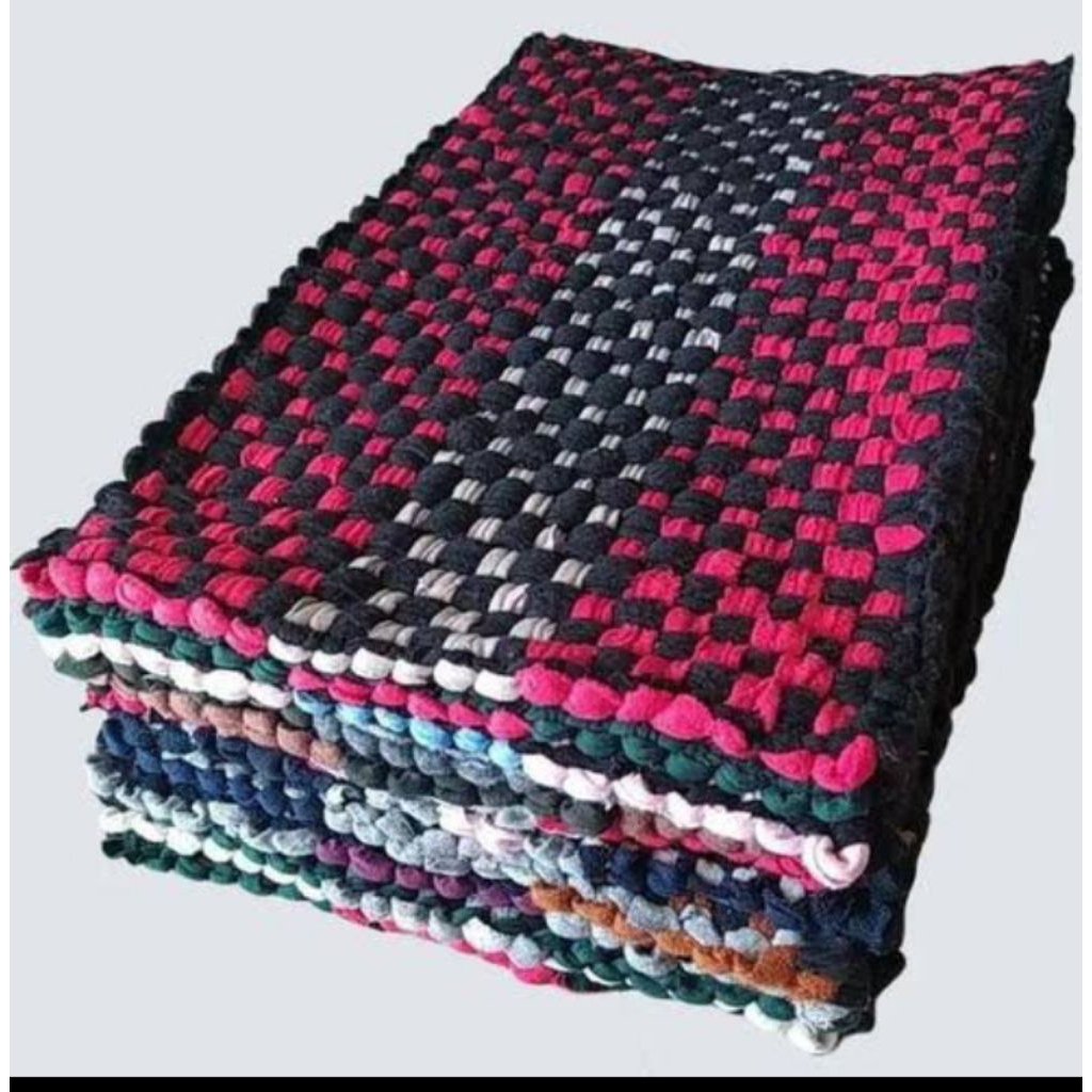 keset kaki anyam murah persegi panjang