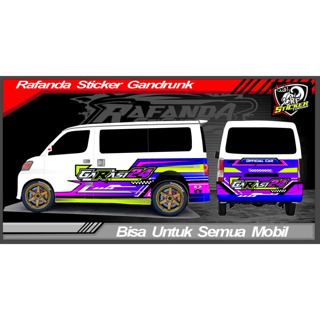 Stiker Decal Grandmax Blindvan Luxio Full Body