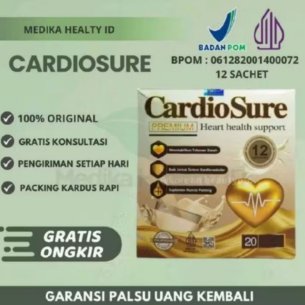 promo susu cardiosure asli original 12 sachet CARDIOSURE susu original" cardiosure susu tensi tinggi