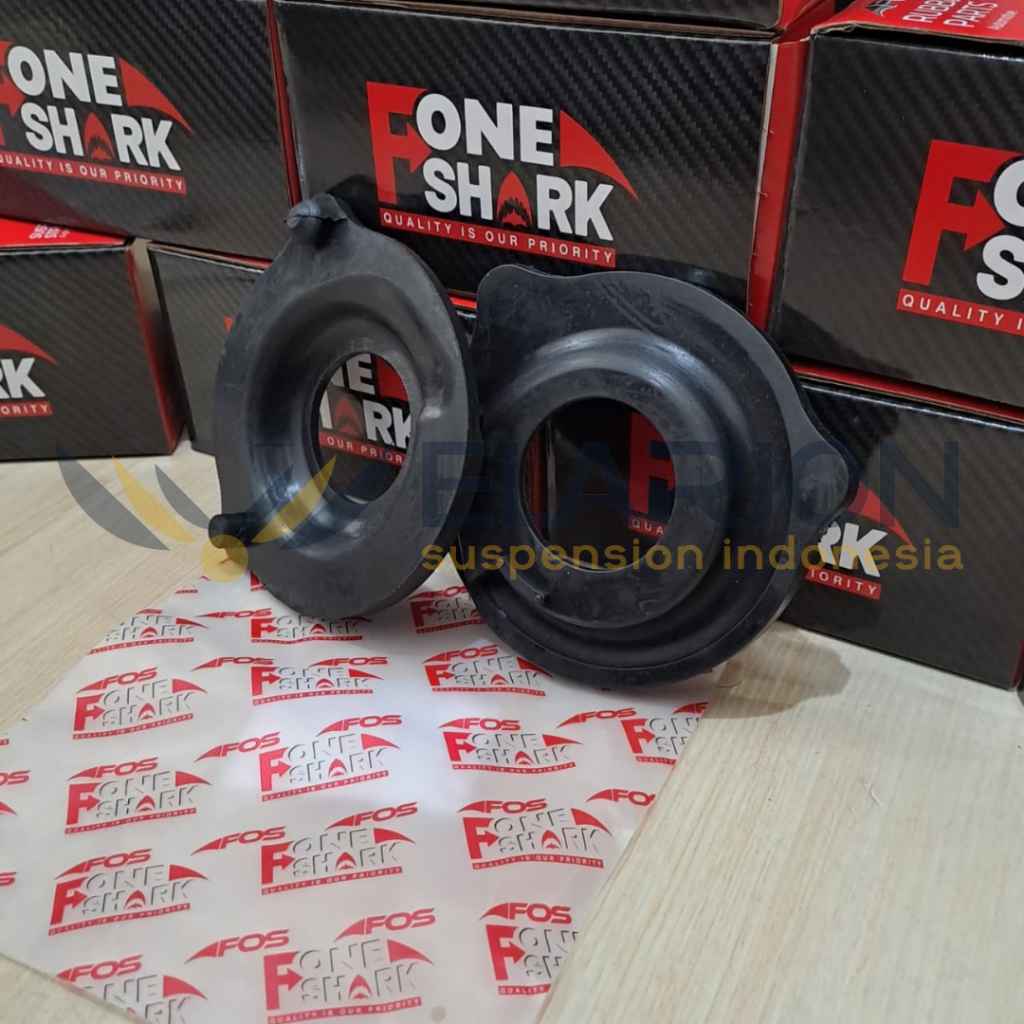 Karet Tatakan Per / Karet Bantalan Per Belakang Bawah Merk F-One Shark FOS Toyota Yaris Lele 2014-ON