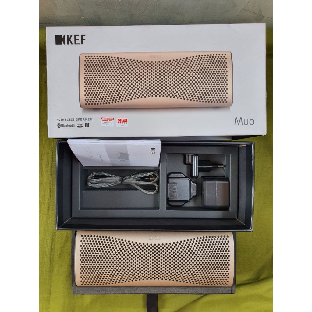 KEF Muo - Like New - Speaker Bluetooth Hi-fi Portable - Horizon Gold