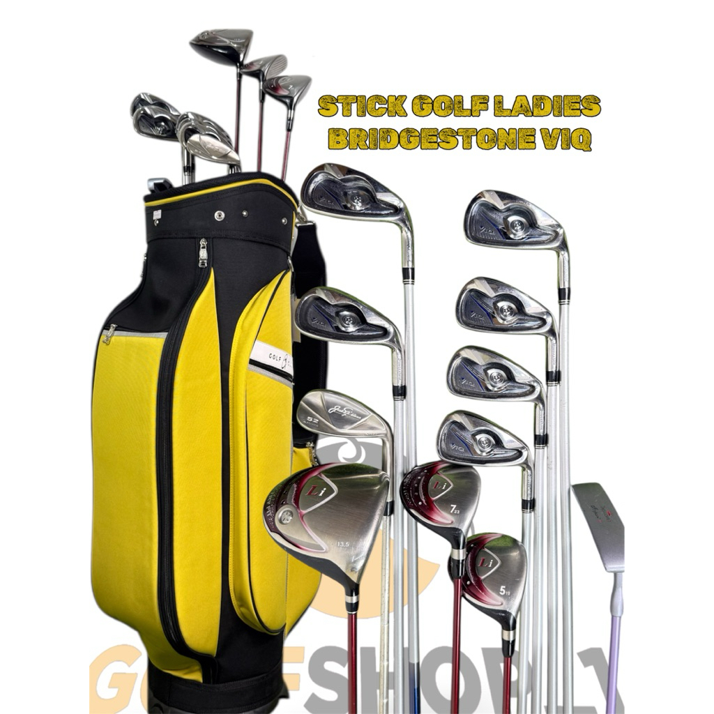 Stick Golf Ladies Bridgestone Tourstage VIQ Ladies Shaft Graphite Fullset Bag Golf