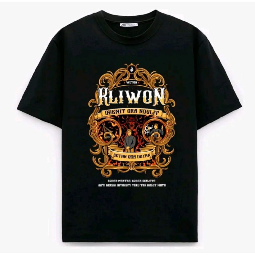 Kaos T-shirt WETON KLIWONAN DHEMIT ORA DULIT Kaos Distro Unisex