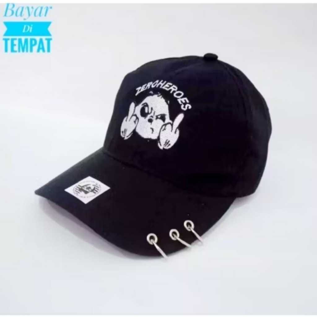 Topi anting pria keren topi ring kpop bintang topi anting bintang kpop topi ring kpop anting topi ri