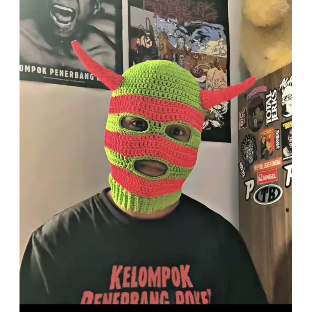 CUSTOM/REQUEST - balaclava rajut/topeng rajut