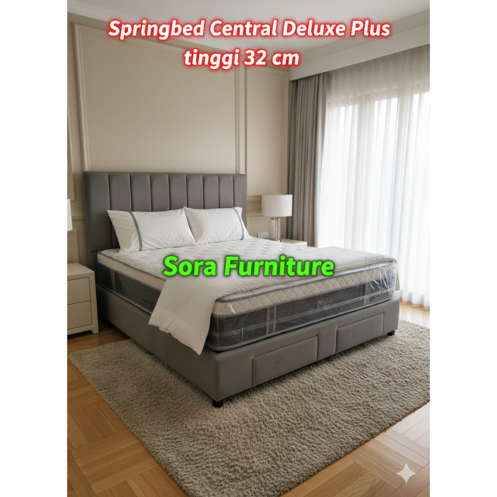 Central Springbed Deluxe Plus Pocket Uk 120x200 + Divan Full Set