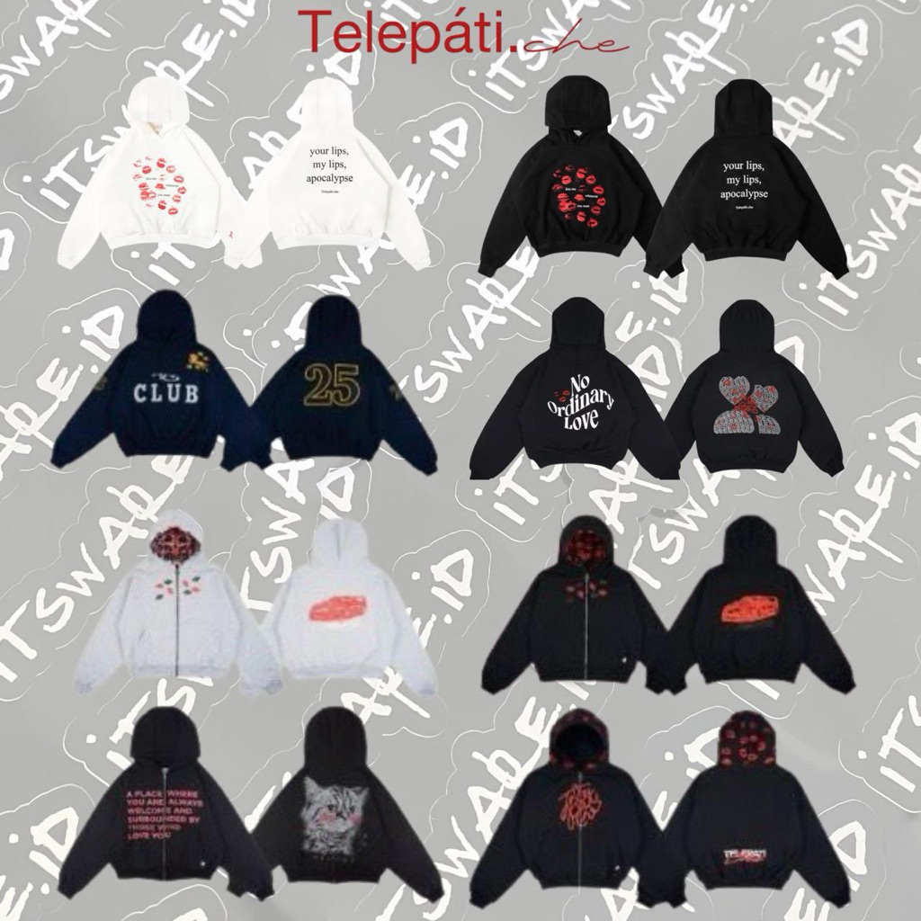 [100% ORIGINAL] TELEPATI.CHE KISSME / ZIP KISSES / ZIP SWEET LOGO / CLUB POLO 25 / NO ORDINARY EDITI