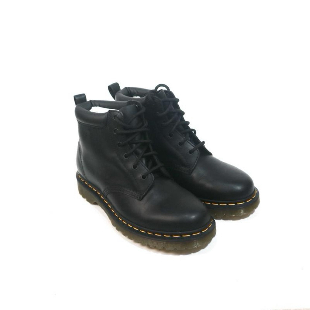 939 Ben boot Black Greasy 6 hole Boots Pria Shoes