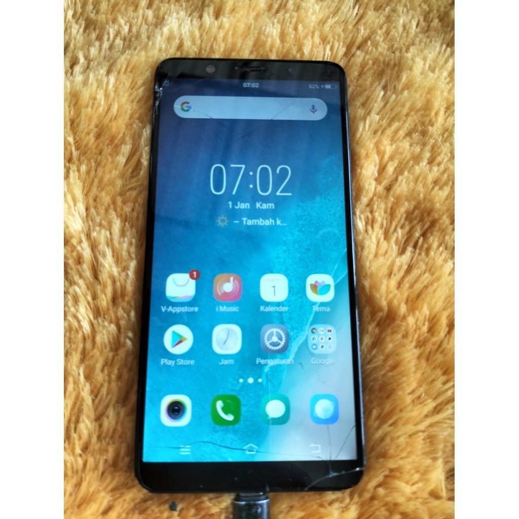 lcd touchscreen vivo v7 tipe 1718 ada minusnya