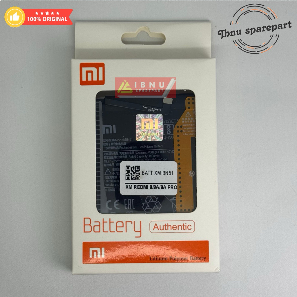 Baterai batre Xiaomi BN51 redmi 8 / redmi 8a / redmi 8a pro bn 51 original