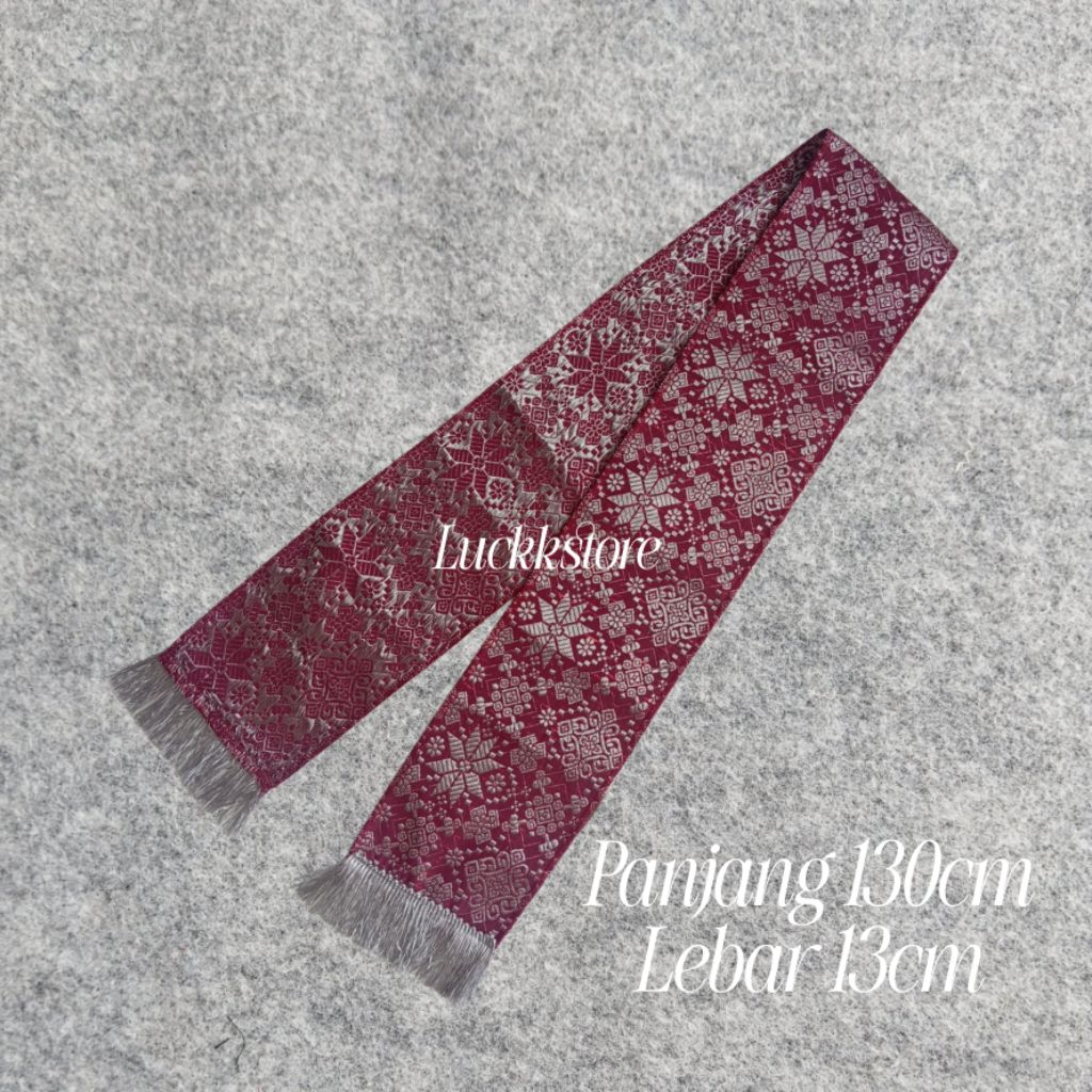 Syal cukin songket palembang/syal songket aksesoris fashion pria dan wanita/Selendang songket