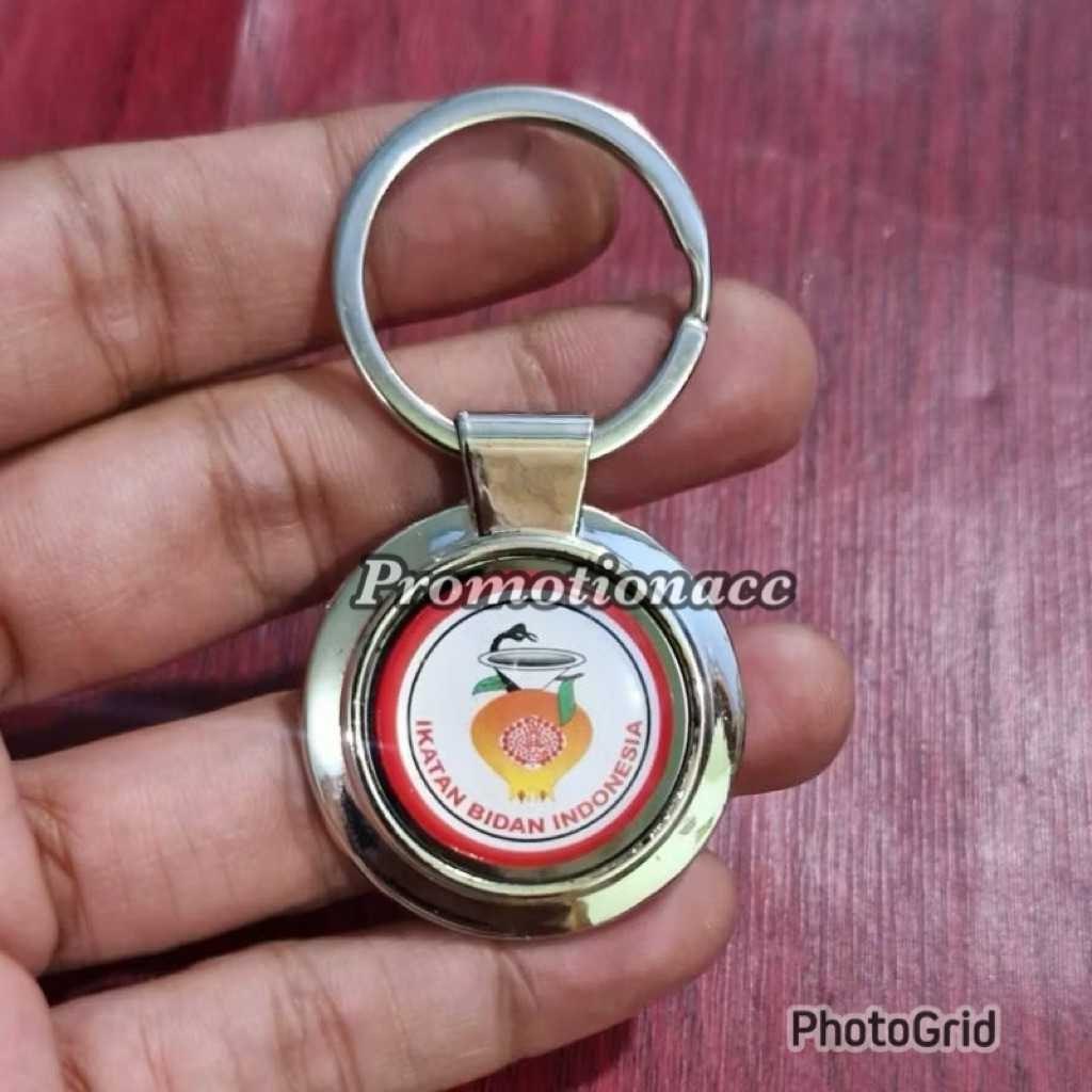 Gantungan Kunci IBI IKATAN BIDAN INDONESIA Ganci / Gantungan Kunci Aksesoris Logo IBI Bidan Stainles