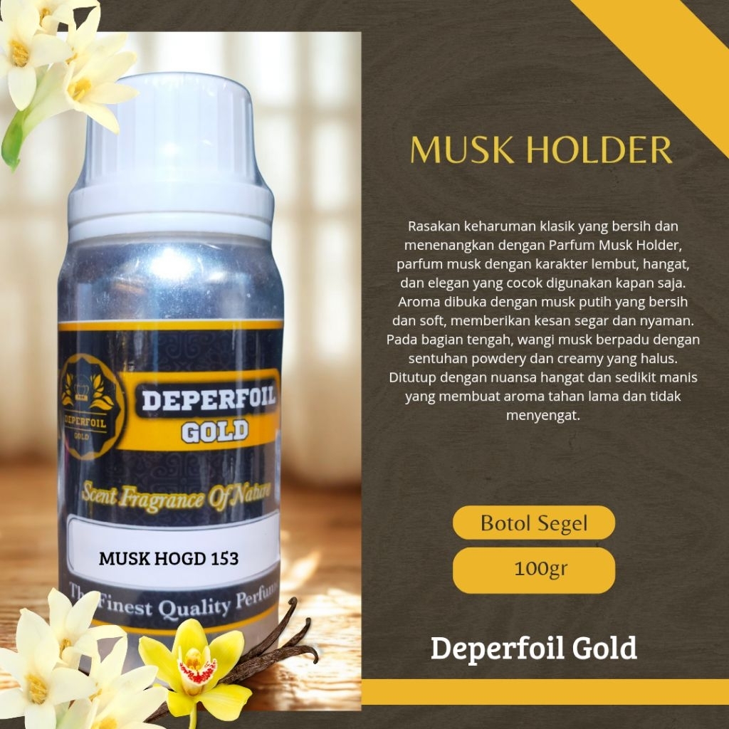 Deperfoil Gold Bibit Parfum Musk Holder | Wangi Musk Lembut Elegan