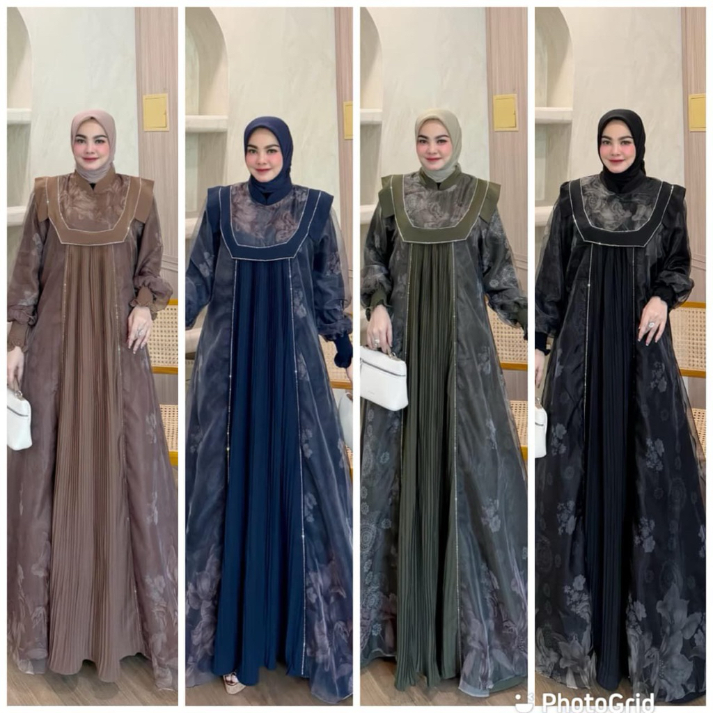 READY SIAP KIRIM BISA COD BEST SELLER ORIGINAL TERBARU GAMIS AVRILIA HIJAB ORI BRAND ABAYA GAMIS DRE