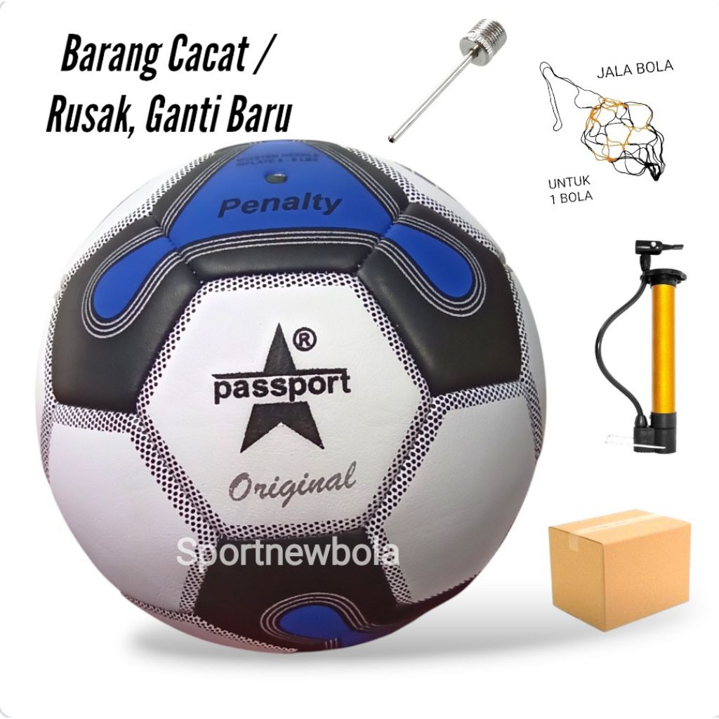 Bola Sepak PASSPORT PENALTY Size 4 Original Asli Jahit . Bola Sepak Original . Bola Passport . Bola 