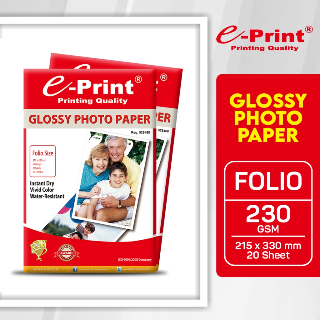 E-Print Super Glossy Photo Paper F4 230 GSM