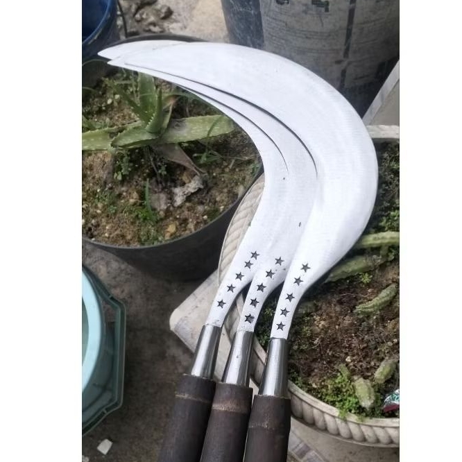 alat pertanian arit bintang lima, asli baja per