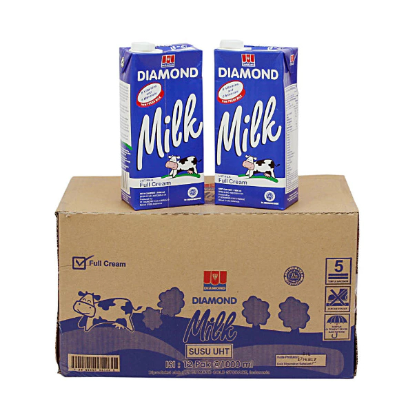 Susu UHT Diamond Full Cream 1 Liter (1 DUS)
