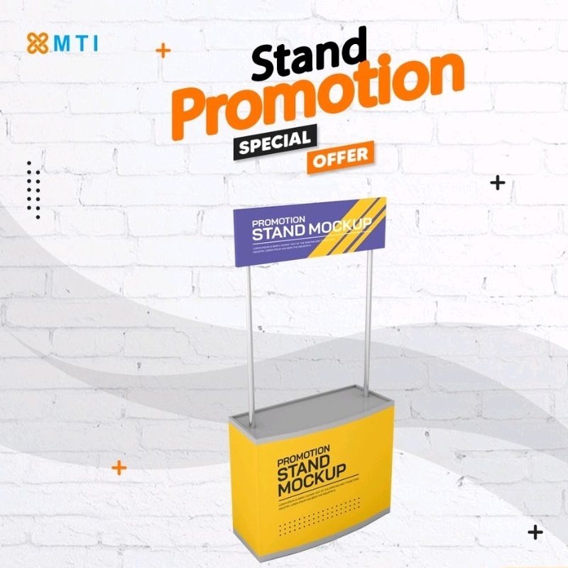 EVENT DESK / DESK SAJA TANPA CETAK / MEJA BOOTH POLOS / HANYA MEJA / MEJA DEMO PROMOSI / MEJA JUALAN