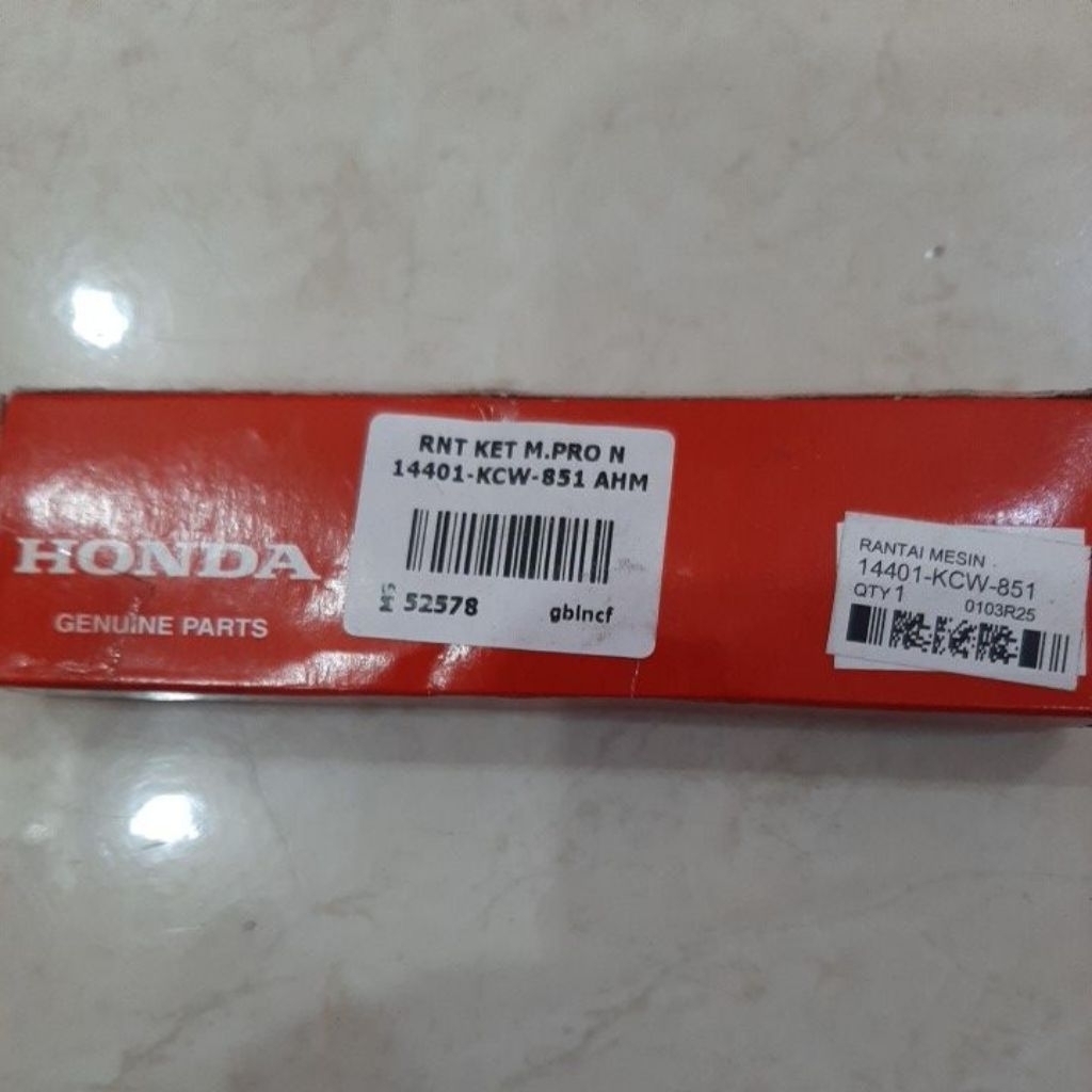 RANTAI MESIN / KETENG MOTOR MEGA PRO NEW 14401-KCW-851 AHM