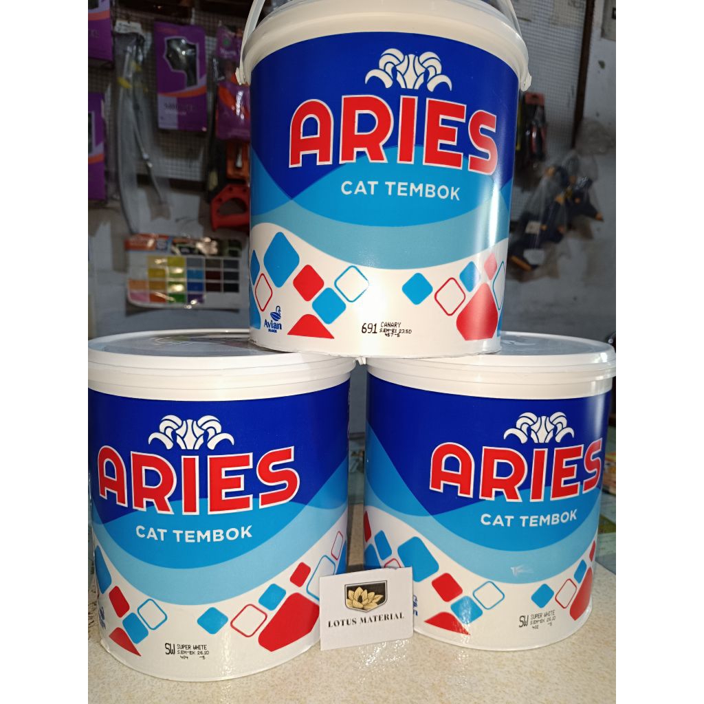 Cat air tembok / cat tembok 5kg / Aries cat tembok / Cat tembok interior & Eksterior / cat tembok Ar