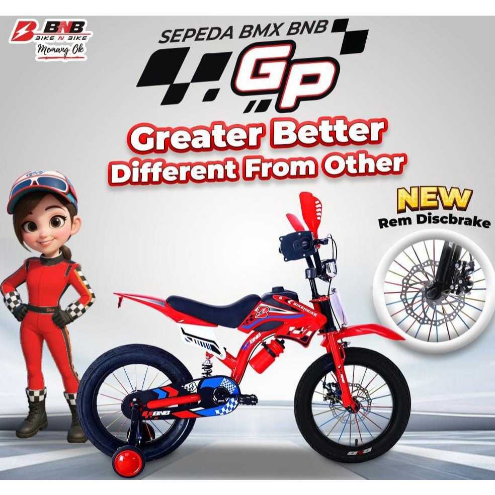 SEPEDA ANAK LAKI LAKI MOTOR TRAIL BMX 16 INCH BNB GP TRAIL