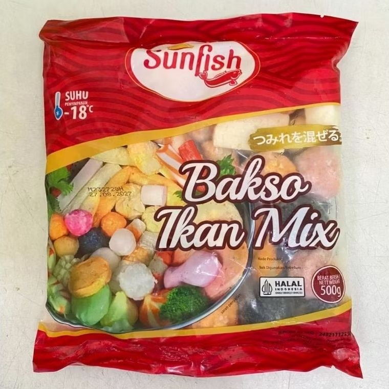 Sunfish Bakso Ikan Mix 500gr /Seafood Mix