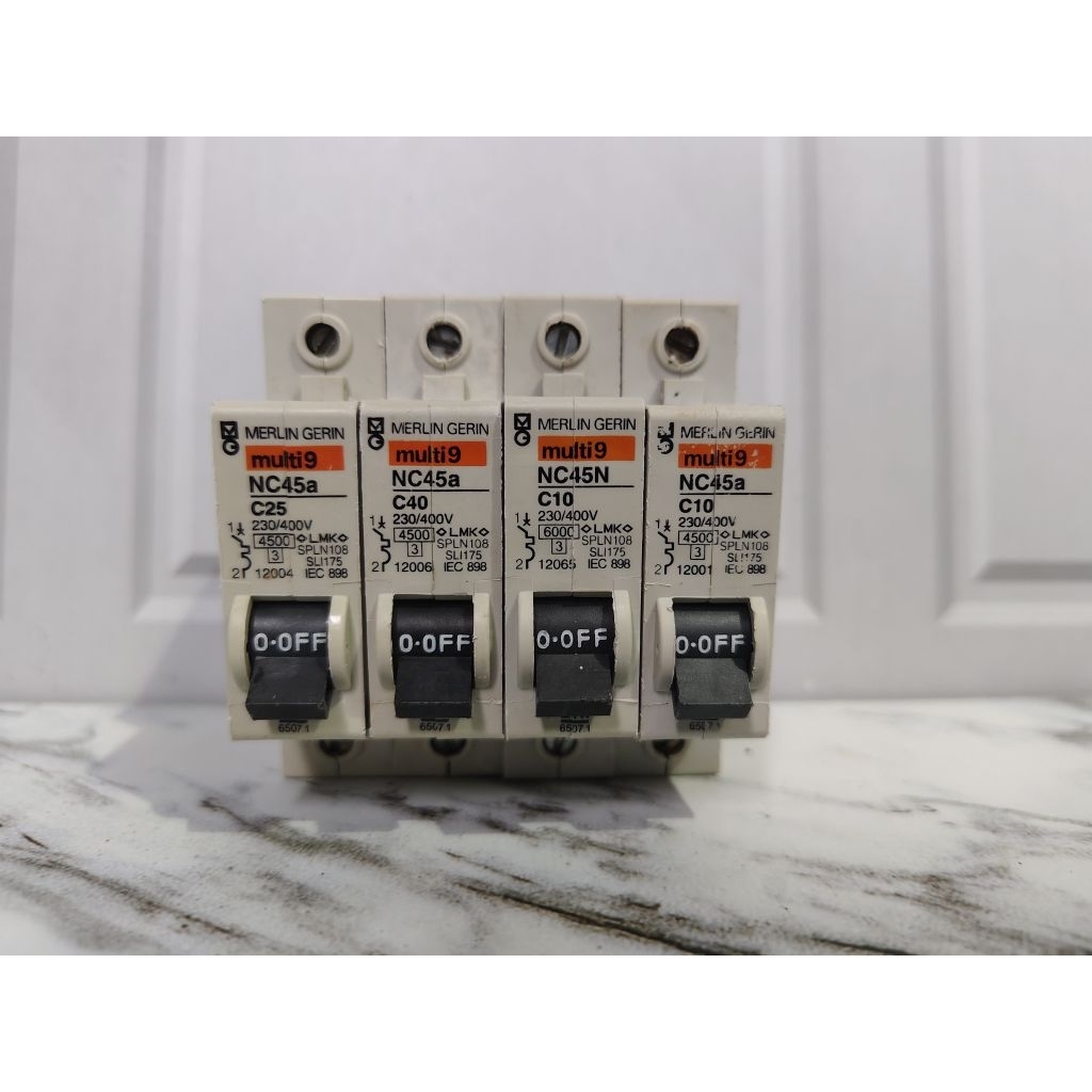 MCB 1 PHASE MERLIN GERIN NC45a, C4, C6, C10, C16, C25, C32, C40, ORIGINAL
