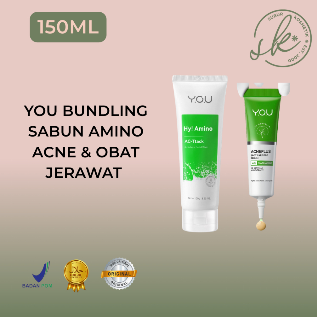 YOU Paket Bundling Amino Acne dan Spot Care/obat Jerawat