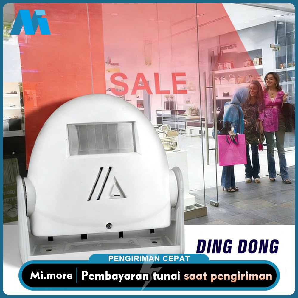 BEL PINTU NIRKABEL ALARM ANTI MALING, TOKO SENSOR GERAK INFRAMERAH BEL PINTU PERINGATAN MASUK