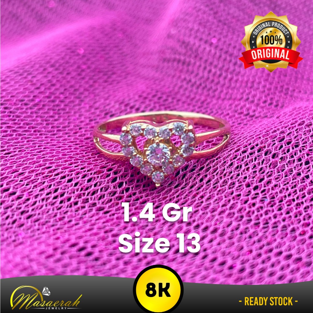 Cincin emas 8K - Toko Emas Gajah Saerah - 1.4 Gram 2394