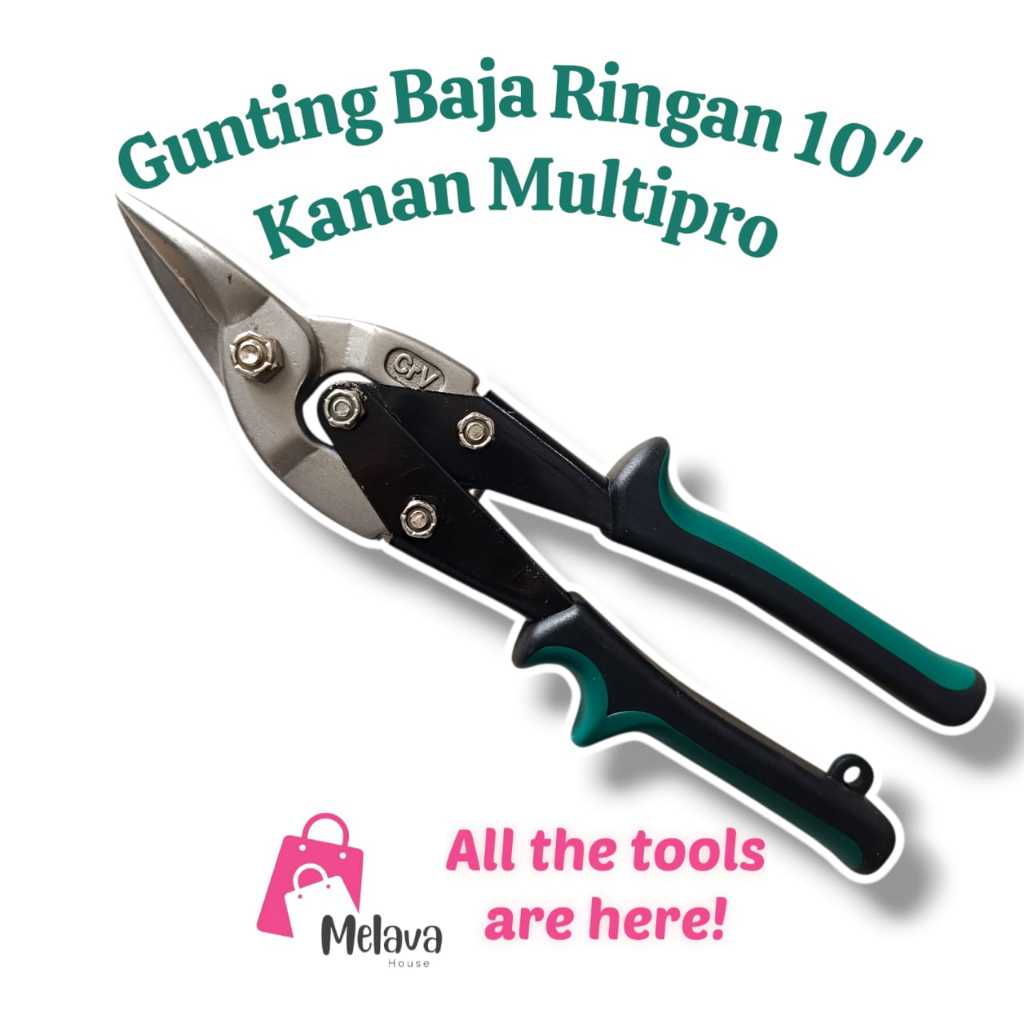 Gunting Baja Ringan (kanan/right) 10" Multipro / Gunting Taso