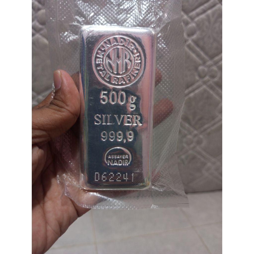 perak batangan /silver bar nadir 500gram