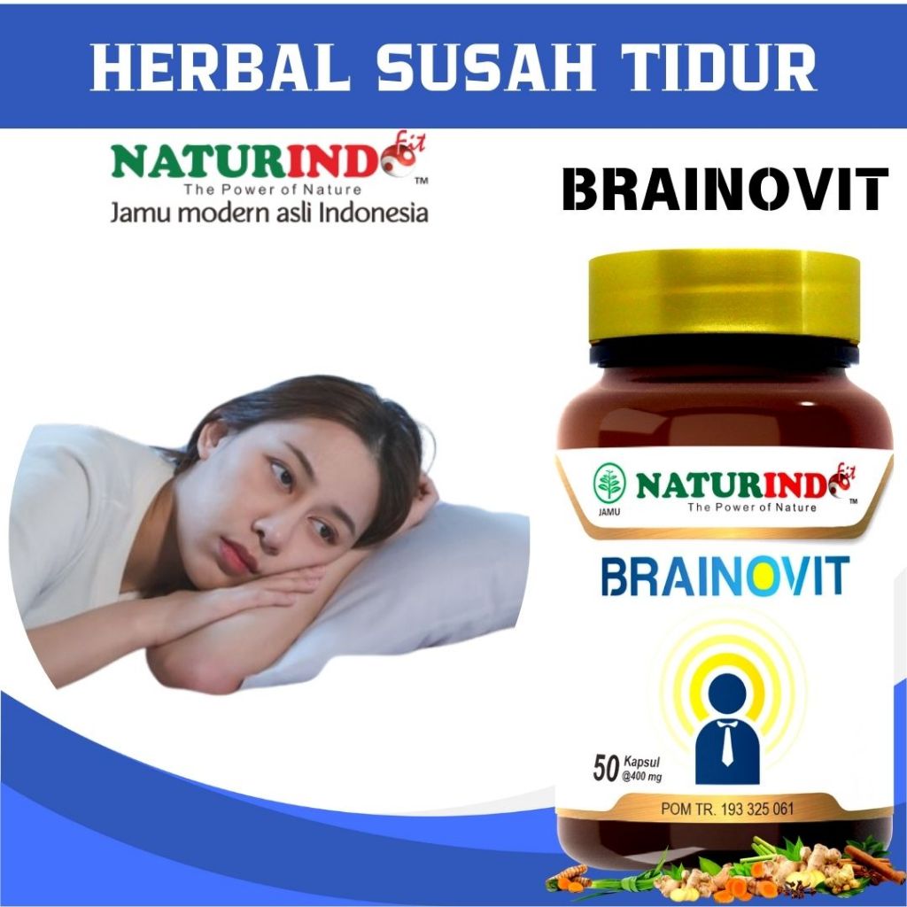 Obat Insomnia Susah Tidur Gelisah Depresi Stress Herbal Naturindo