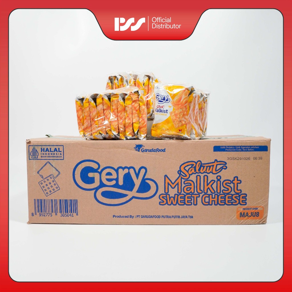 PSS GERRY Malkist Keju E 1000 | Biskuit Malkist Rasa Keju | Snack Gurih | Original