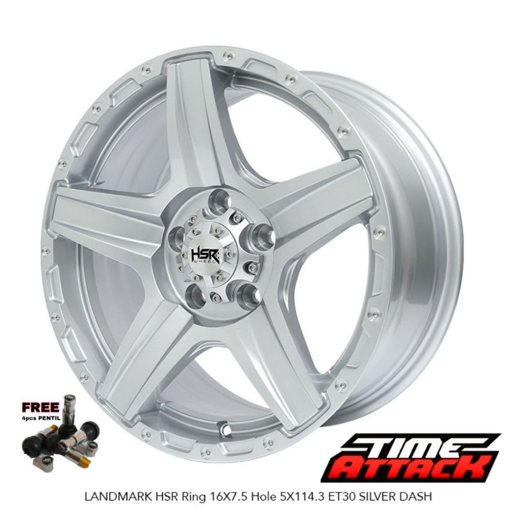Velg Mobil Terios Ring16 HSR WHEEL Tipe Landmark Velg Hsr R16 - TIME ATTACK BOGOR