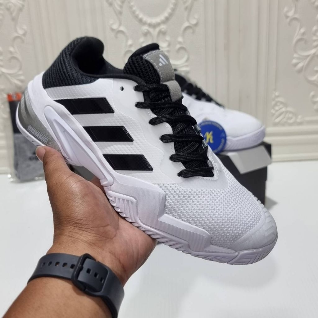Sepatu adidas Tenis Barricade 13 Putih/Hitam