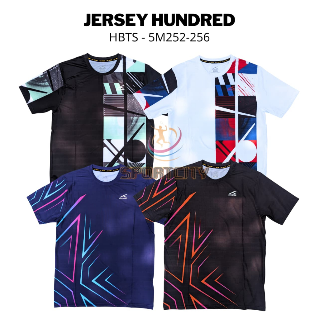 Jersey Olahraga HUNDRED Badminton Tennis Original