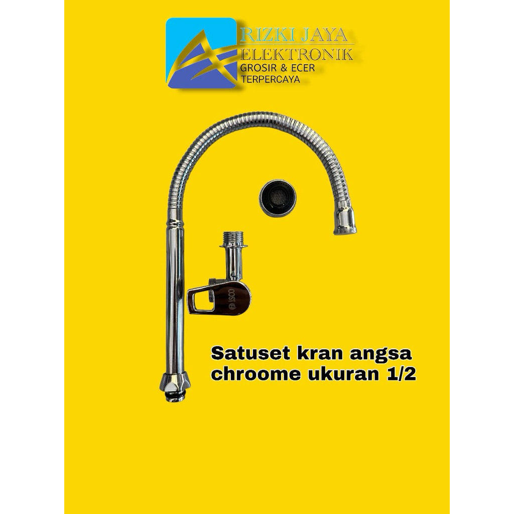 KRAN ANGSA FLEKSIBEL ISCO 1/2" INCH KRAN DAPUR KRAN BAK CUCI PIRING PER 1 PCS