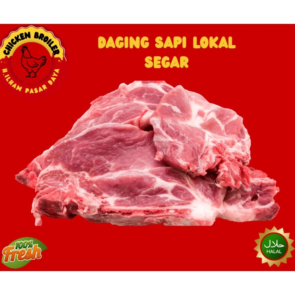 Daging sapi lokal segar halal Fresh Makassar