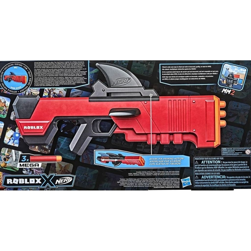 Nerf Roblox MM2 Shark Seeker Blaster - NRRF2489