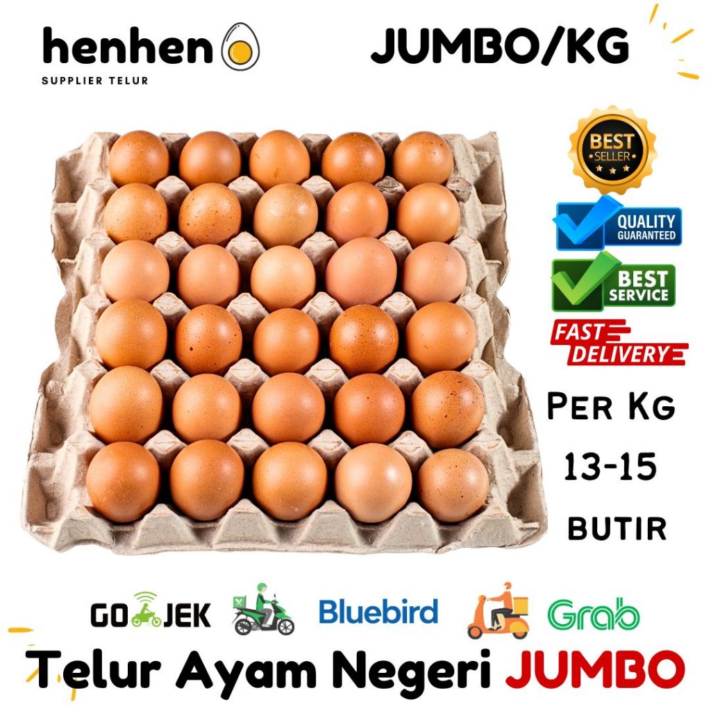TELUR AYAM NEGERI JUMBO CURAH PER KG