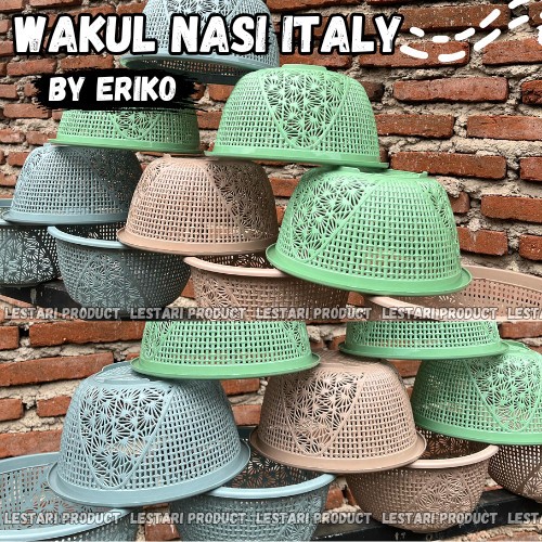 (12PCS) WAKUL NASI | WAKUL ITALY | TEMPAT NASI | WAKUL ERIKO | WAKUL HAJATAN | Wadah Telur dan Tempa