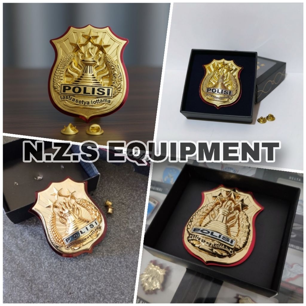 Logo kewenangan polri/wing identitas polisi/Kewenangan polri terbaru/tanda jabatan kepolisian terbar