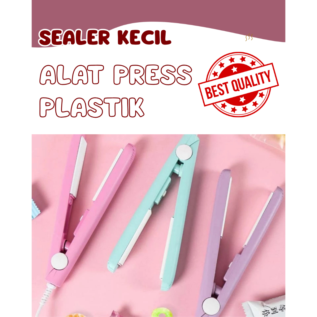 Mini Pres Plastic Plastik Mesin Pres hand Sealer Plastik Sealer Kecil Warna Lucu