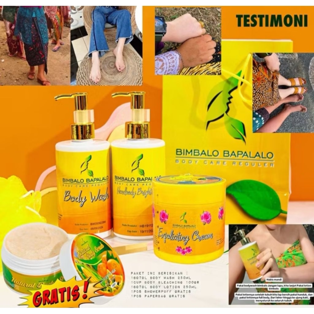 BIMBALO - PAKET PEMUTIH REGULER BIMBALO GRATIS LULUR