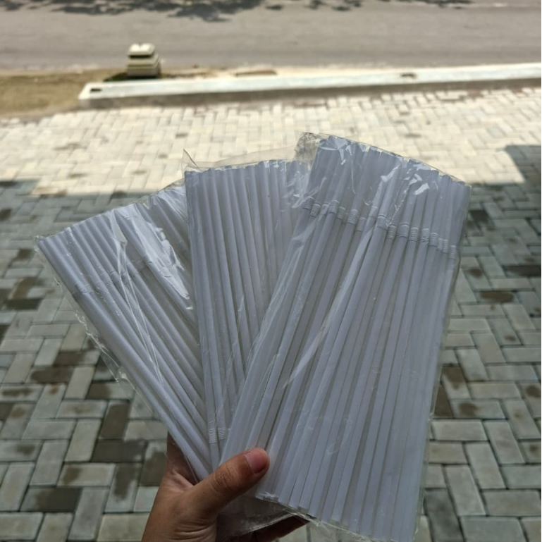 Sedotan plastik | sedotan bengkok | sedotan putih