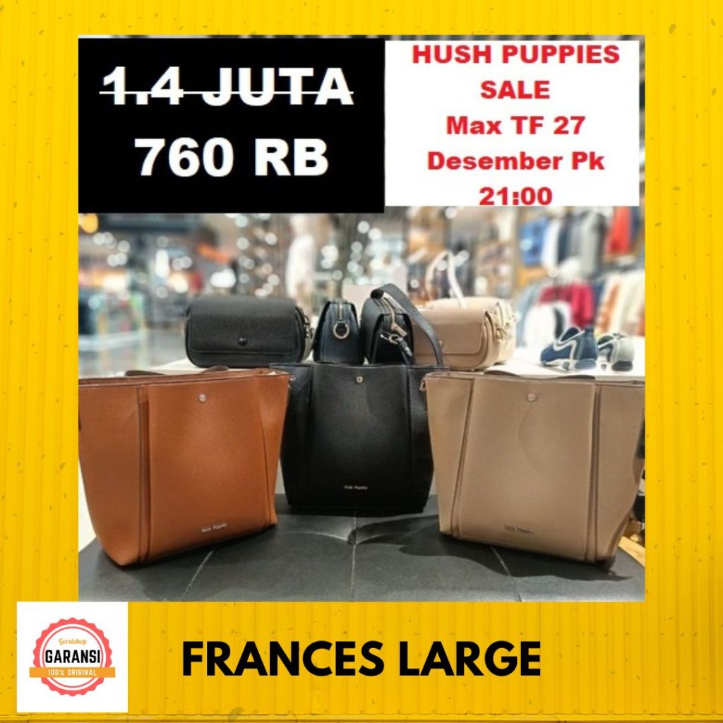 Tas selempang wanita sale Hush Puppies FRANCES shoulder bag 100% original store